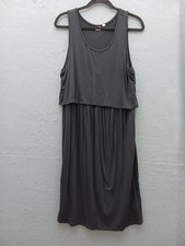 Gap Maternity Women Maxi Dress Size L Black Solid Sleeveless Layered Top