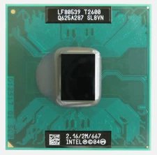 Intel Core Duo T2600 2.16 GHz 2MB 667MH Processor SL8VN SL9JN mobile laptop cpu!
