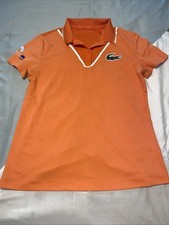 Lacoste Sport Women  s Miami Open Performance Croc Tennis Polo Size 38 Logo