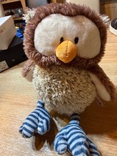 NICI Eule Oscar Plüsch Kuscheltier- ca 30 cm drehbarer Kopf unbespielt TOP