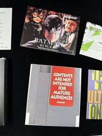 Batman Returns (Nintendo Entertainment System NES) Complete W Manual CIB Inserts