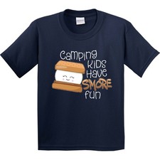 Inktastic Camping Kids Have More Fun Youth T-Shirt Smore Chocolate Campers Treat