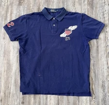 Ralph Lauren Polo P Wing Rugby K Swiss Badge Snow Beach Hi Tech Size Large