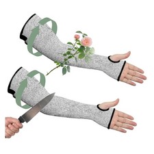 Protective Arm Sleeves 1 Pair, Cut Resistant for Thin Skin, Welding or Gardening