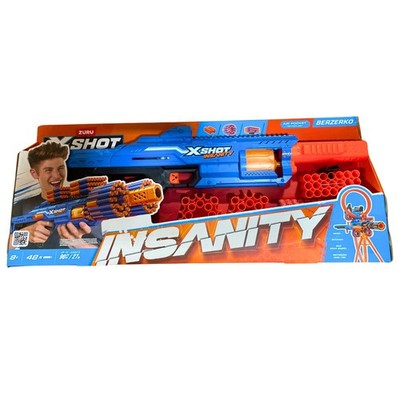 ZURU X-Shot Insanity Berzerko Blaster Dart Gun Set New