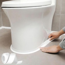 Tape Self Adhesive, 1 Rolls Waterproof Caulk Strip, Toilet Sealer Around Toilet