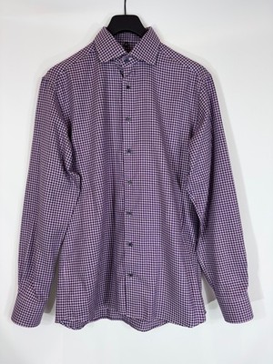 ETERNA Modern Fit Shirt Men's 39 15 1/2 Button Up Multicoloured Spread Collar