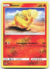 Crimson Invasion Numel 13/111 NM Pokemon Reverse Holo Common Tcg Card