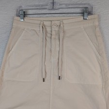 American Eagle Low Rise Maxi Cargo Skirt in Cream Size 4