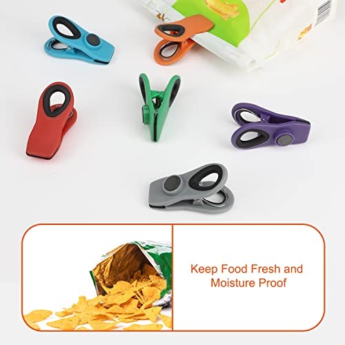 Chip Clips, Magnetic Bag Clips with Air Tight Seal for Food Storage, 12 - Picture 6 of 7