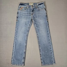 Ariat Jeans Mens 32x32 Blue M7 Slim Fit Straight Leg Denim Blue Med Wash Western