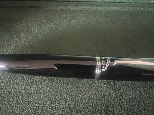 🔴 Jaguar Stylo-Plume Sphère Laque Noire Profils Chrome Garantie Ed Trousse NOS - Photo 5 sur 11