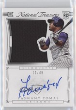 2015 Panini National Treasures Silhouette Auto 11/49 Yasmany Tomas #50 Auto 1p5