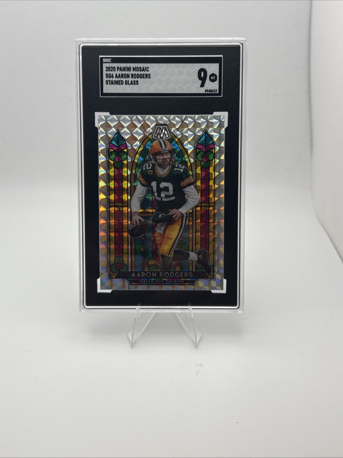 2020 Panini Mosaic - Stained Glass Aaron Rodgers #SG6