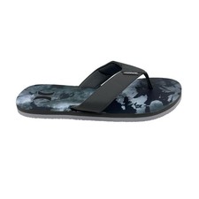 Hurley Logo Medium Gray Camo White Mens Sandal Pool Beach Flip Flop