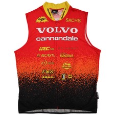 Vintage Cannondale Herren Radtrikot Volvo-Cannondale Team Größe L Full Zip