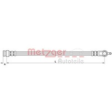 Metzger Bremsschlauch hinten links für Mazda Cx-5