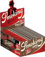 Cart. Smoking Marroni Lunghe Marroni King Size con Paper Paper Tips - 24 Librett