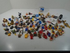 BIG LOT OF MIXED BRANDS AND UNBRANDED MINI FIGURES LOOK PARTS  PIECES