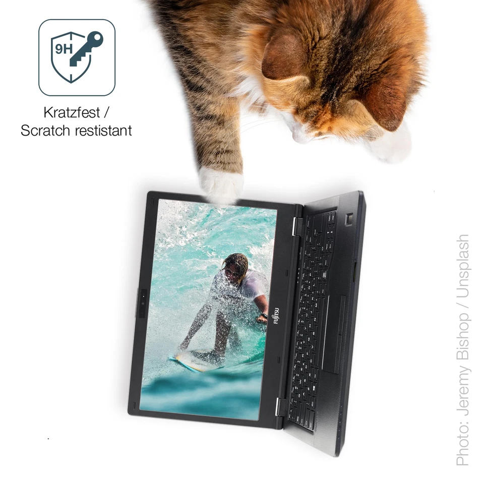 2x Screen Protector for Fujitsu Lifebook E449 14 Zoll matte Flexible Glass 9H - Image 3 of 4