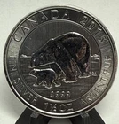 Royal Canadian Mint 2015 Canadian Wildlife 1.5 oz Silver 8 Dollars Bear Coin