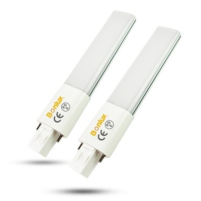 Bonlux 2Pack 6W Gx23 2Pin Led Pl Retrofit Lamp 13W Gx23d Cfl Replace
