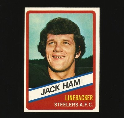 1976 Wonder Bread Jack Ham Football Card Number 18 Pittsburgh Steelers #18