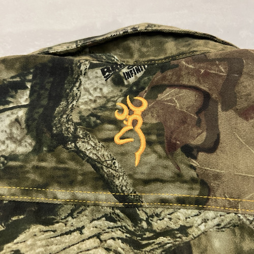 Browning Shirt Mens Extra Large Green Camouflage Odorsmart Break Up Infinity - Picture 23 of 23