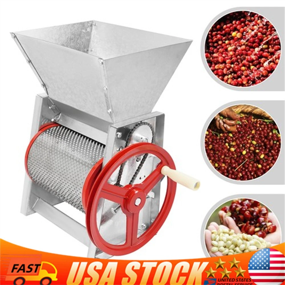 Hand Crank Coffee Bean Peeling Machine Sheller Manual Fresh Coffee Bean Peeler