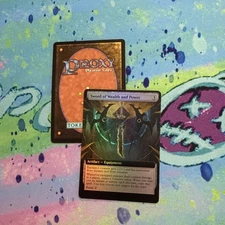 DIY  Sword of Wealth and Power Extended Art Foil Mtg Play Test Card