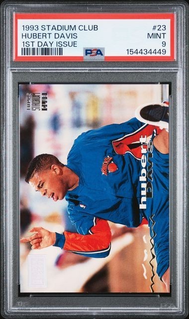 1993 STADIUM CLUB BASKETBALL 1ST DAY ISSUE #23 HUBERT DAVIS PSA MINT 9 154434449