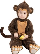 Monkey Costume Toddler, Kids Monkey Costume with Banana for Baby Halloween