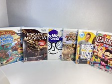 Nintendo Wii Game Lot Of 6 / Carnival Games African Safari Escape The Museum