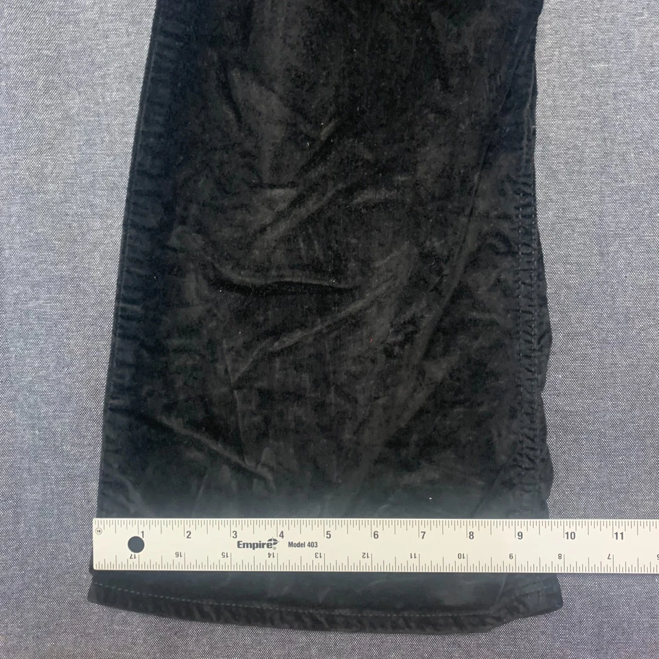 Pantalones para mujer Old Navy talla 10 negros acampanados tiro alto pana elásticos Y2K Foto 3 de 4