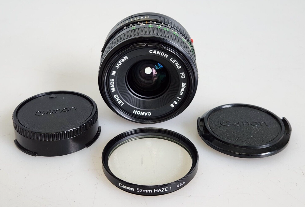 Canon 28mm f/2.8 FD Mount Manual Focus Wide Angle Prime Lens
