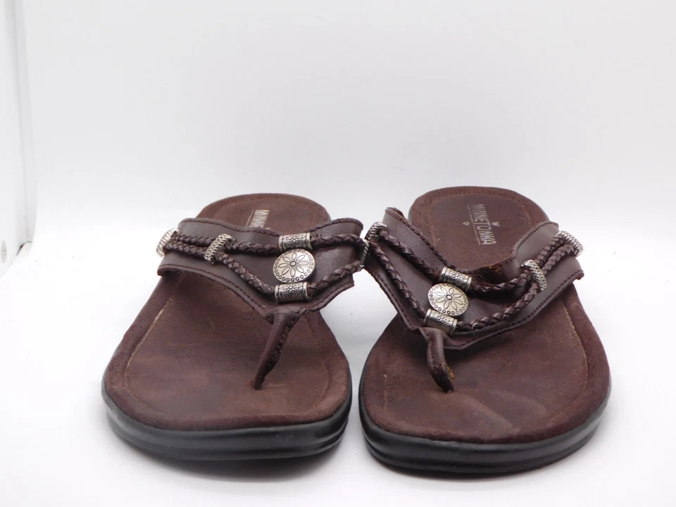 Minnetonka Silverthorne Calzado Causal Mujer Cuero Sandalias Puntera Talla 9 Foto 3 de 4