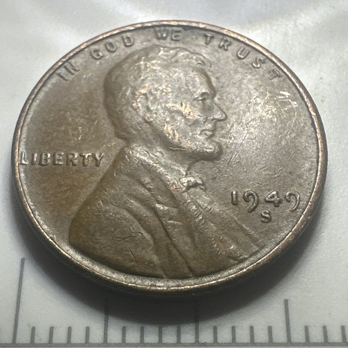 Penny ミントグリーン 1949 Penny S Mint Rare ERROR Last 9 Missing The Curved Tip | eBay