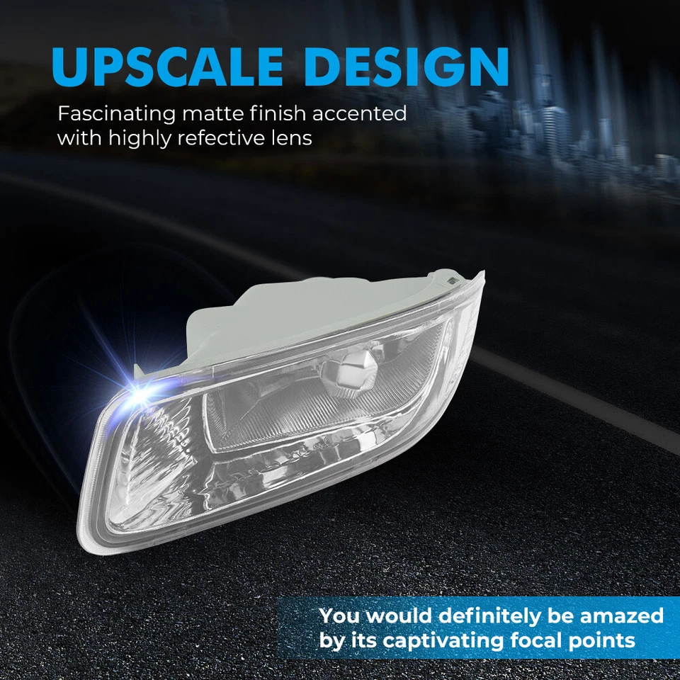 Fog Light Lamp Lens Kit For Toyota Corolla CE LE S Sedan 4-Door 1.8L 2003 2004 - Image 4 of 4