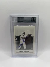 Duke Snider Signed 1977-84 TCMA Renata Galasso Glossy Greats #24 Beckett Auto