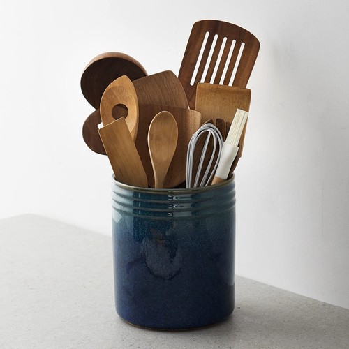 7.2" Large Kitchen Utensil Holder for Countertop Ceramic Utensil Crock with T... - 第 4/8 張圖片