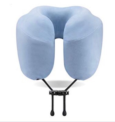 Memory Foam Neck Pillow Airplane Travel Kit Geefiled Sky Blue