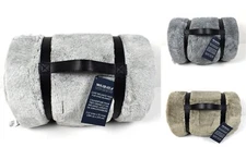 Mon Chateau Luxury Collection Luxe Melange Faux Fur Blanket Size Queen, King