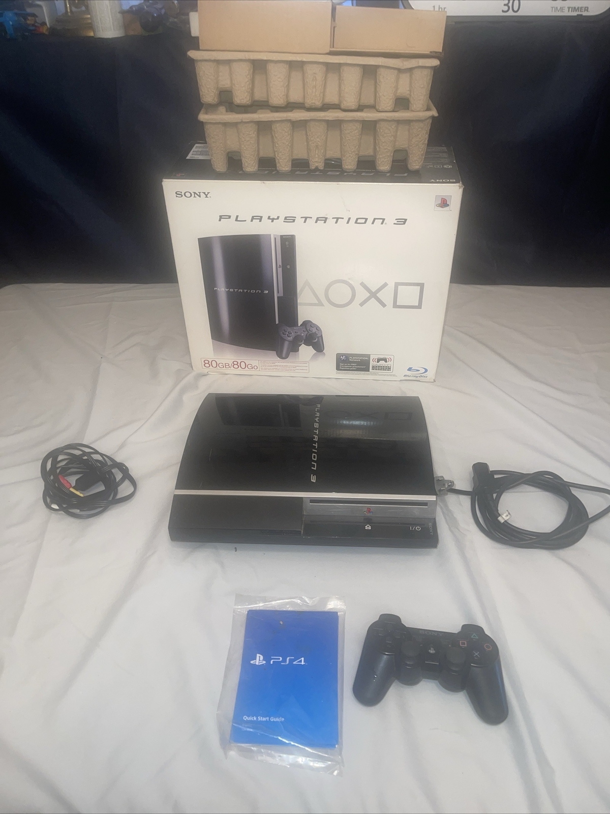 Sony PlayStation 3 80GB System PS3 Video Game Console CECHL01