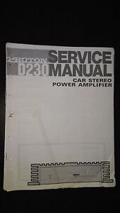 Proton d230 service manual Original Repair book car radio stereo amp