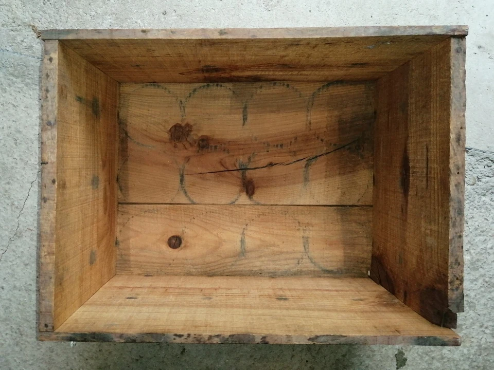 Rare ancienne caisse bois GARGOYLE MOBILUBRICANT pour boîte de graisse garage - Photo 4/4