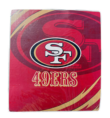 San Francisco 49ers NFL King Size Raschel Plush Blanket 85