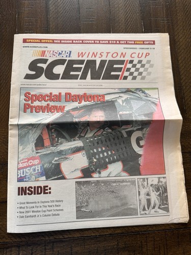 43rd Daytona 500 Nascar FEB. 18, 2001 Official Souvenir Prog Dale Earnhardt Lot - Picture 14 of 17