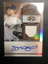 2012 Topps Triple Threads Unity Relic Auto Daniel Bard #22/75 Boston Red Sox