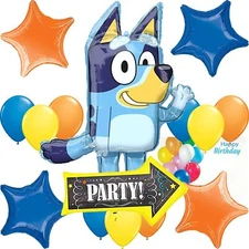 Anagram Disney Bluey Party Balloon Bouquet Set Officially Licensed