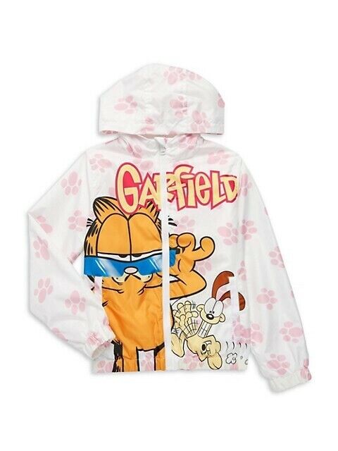 Clearance SALE! Limited time! Recommendation MEMBERS ONLY Girl's Garfield & Jacket Windbreaker Paw-Print Size